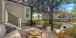 Silver Springs floor plan patio view